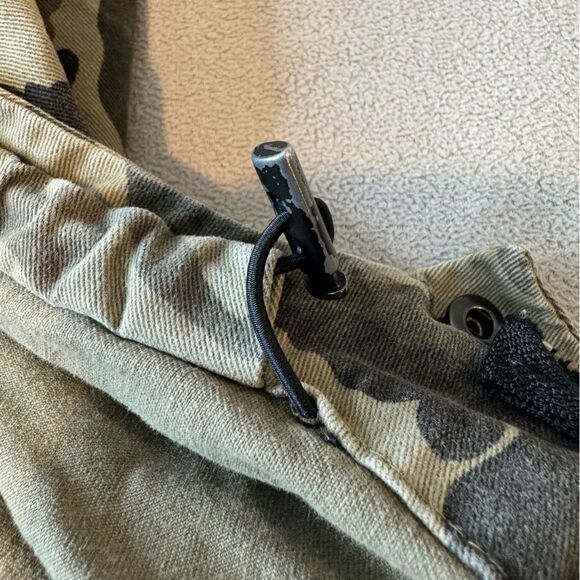 Zara Men Multicolor Camouflage Long Sleeve Pockets Full Zip Hooded Jacket Sz S - Picture 13 of 16